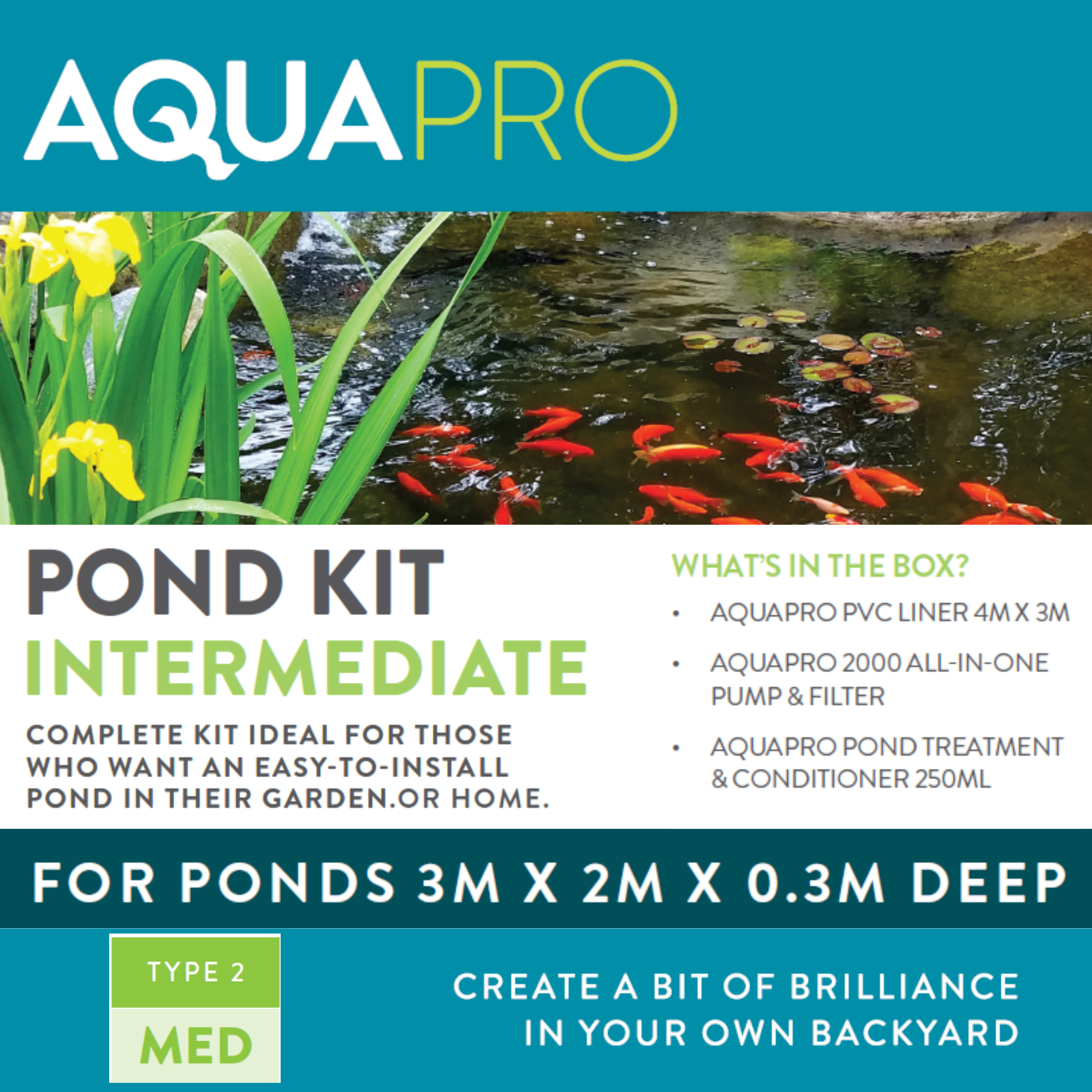 AQUAPRO Intermediate Fish Pond Kit